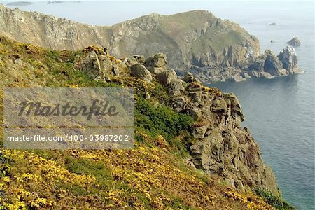 The headland at cap hague normandy.