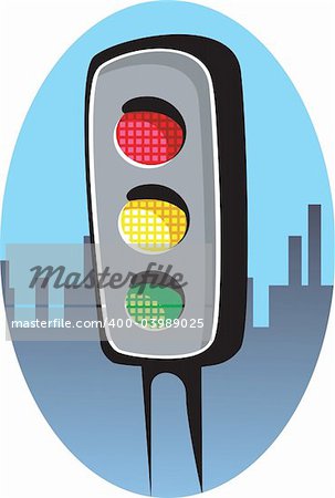 Illustration of a traffic signal