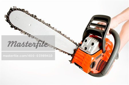 a large chainsaw for woodchopping or other garden work