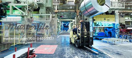 Forklift Operator in Automotive Factory
