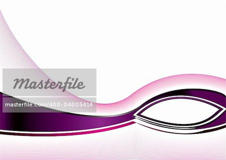 Abstract purple and black background with an eye shape to add your own text