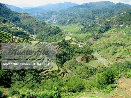Banaue rice terraces in Ifugao province, Philippines.