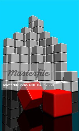 building blocks - 3d render