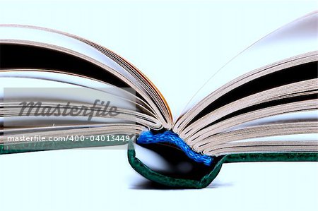open old book isolated on the white background