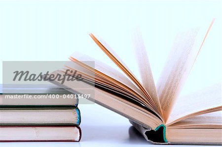 open old book isolated on the white background