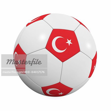 Turkish Soccer Ball - very highly detailed Turkish soccer ball