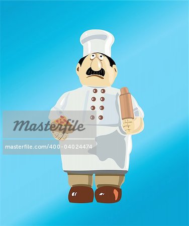 The image of the cook in a uniform