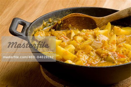 An indian vegetarian curry - Dhaal Aloo