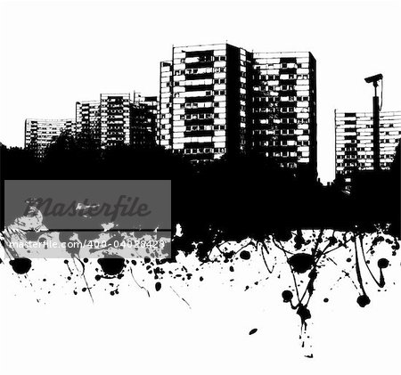 Grunge style business background in black ink ideal backdrop