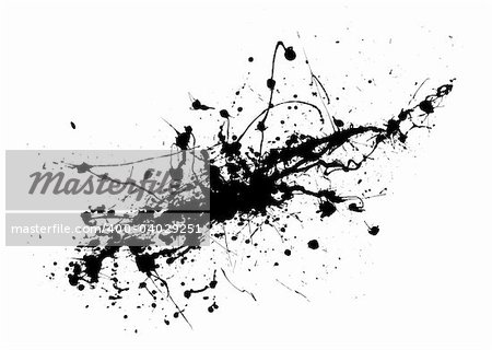 Black and white ink splat abstract background image