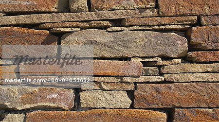 stone wall, flat stacked background and texture