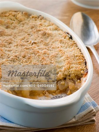 Dish of Apple Crumble