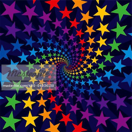 Star swirl burst