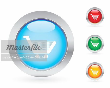 Glossy shopping buttons.  More button sets in my portfolio