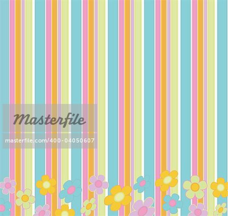 Abstract Colorful Retro Vector Background