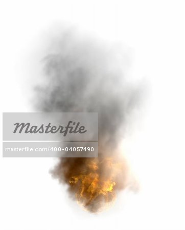 the  disaster fire image isolated photo