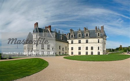 The chateau of Amboise in the Loire valley, France