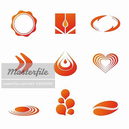 Set of corporate vector branding / logo templates. Just place your own brand name.