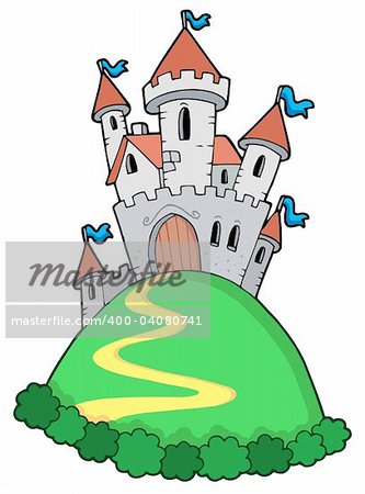 Fairy tale castle - vector illustration.