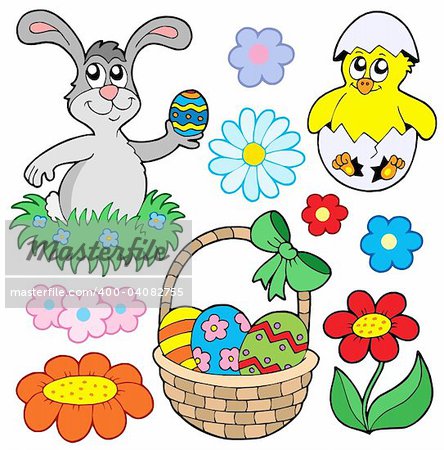 Easter collection 01 - vector illustration.