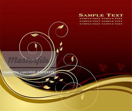 Floral vector abstract background illustration