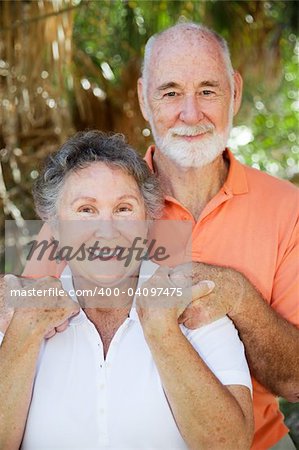 Portrait of a happy senior couple in love.