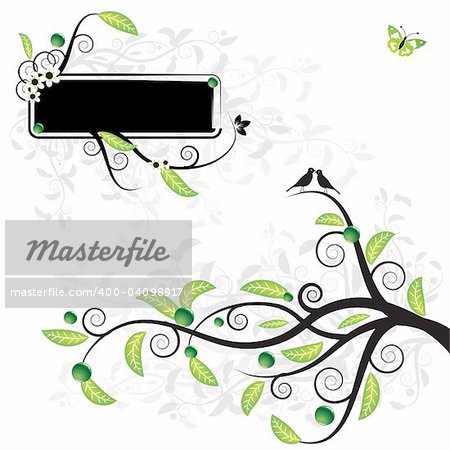 Abstract floral background