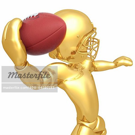 A 3D Football Player Concept And Presentation Figure