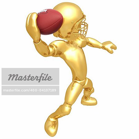 A 3D Football Player Concept And Presentation Figure