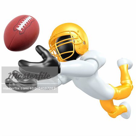 A 3D Football Player Concept And Presentation Figure