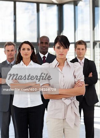 Potrait of a young multi-racial Business Group