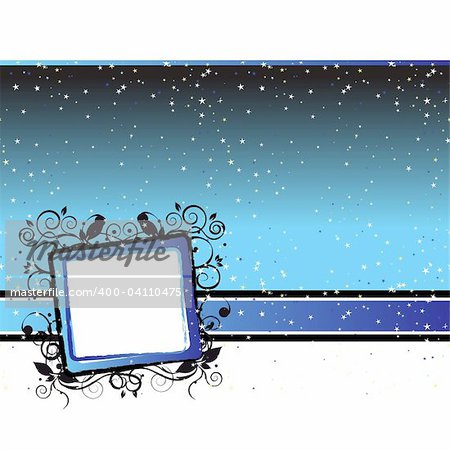 Starry night abstract frame