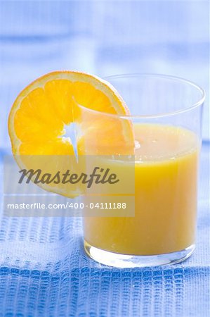 natural fresh and delicious orange juice glass
