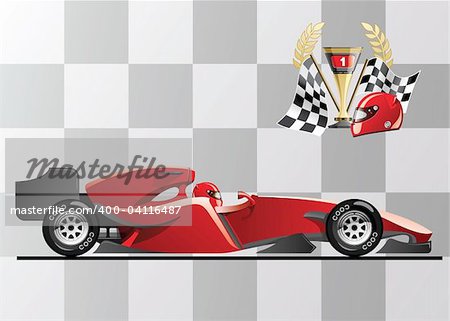 vector illustration of  formula 1