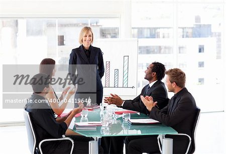 Business people in a meeting in the office