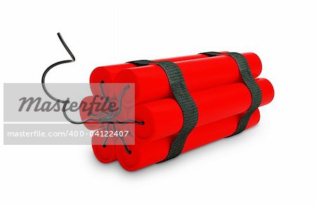 dynamite  on a white background