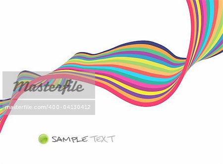 Colorful lines with place for text. Vector art.