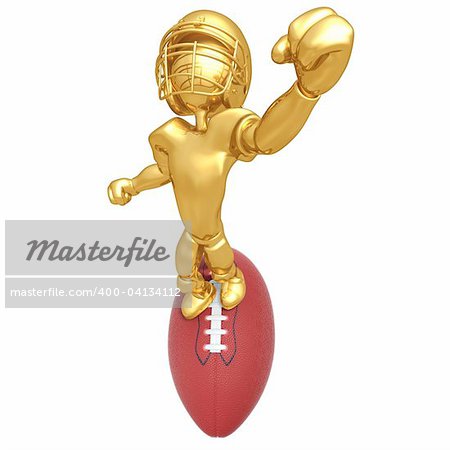 Football Player Concept And Presentation Figure In 3D