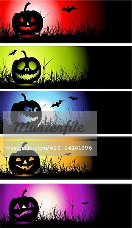 Halloween banners for your design