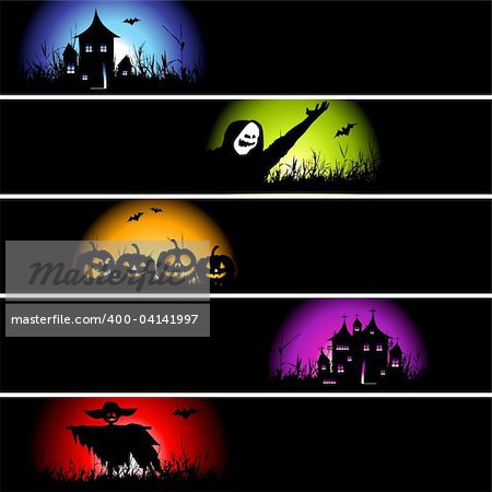 Halloween banners for your design