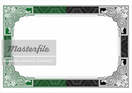 Secure design frame vector