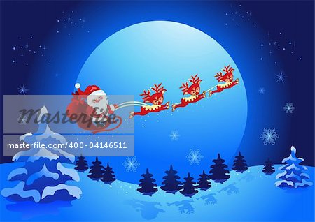 Christmas night, and Santa Claus