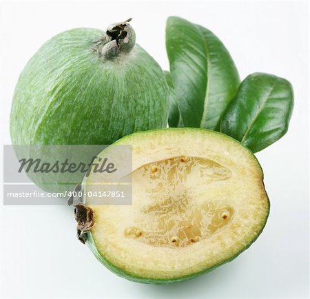 Feijoa on a white background