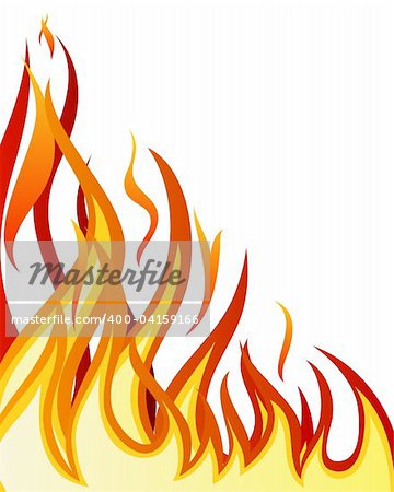 Inferno fire vector background for design use