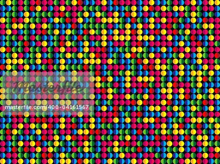 Seamless Abstract Colorful Dots Background. Vector Image