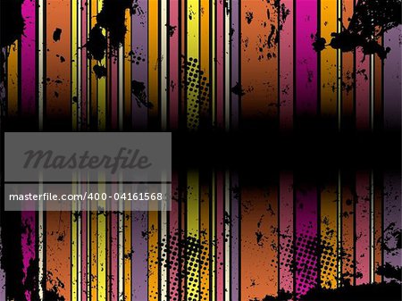 Abstract Grunge Stripe Background in several colors. Vector Image.
