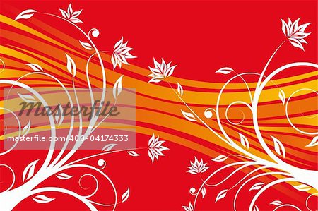 Abstract floral design background for creative ideas