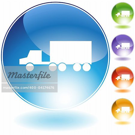 Truck icon isolated on a white background.