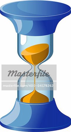 Hourglass. Vector illustration Over white. EPS 8, AI, JPEG