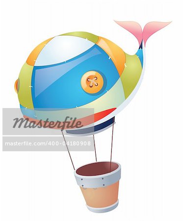 Hot Air Balloon isolate on a white background